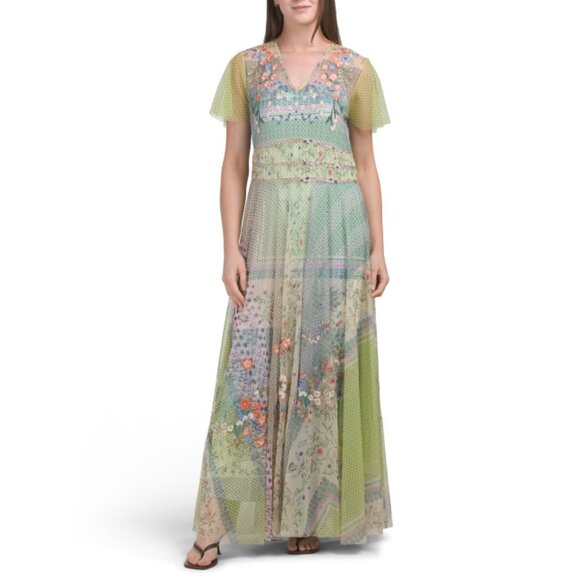 JOHN VARVATOS STAR multi Mazzy Ruched Dress - Picture 1 of 2